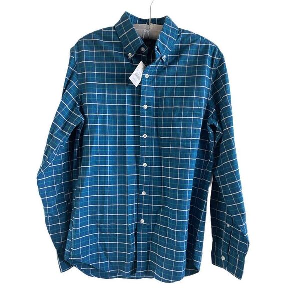 J. Crew Flex Patterned Oxford Shirt - Picture 1 of 5